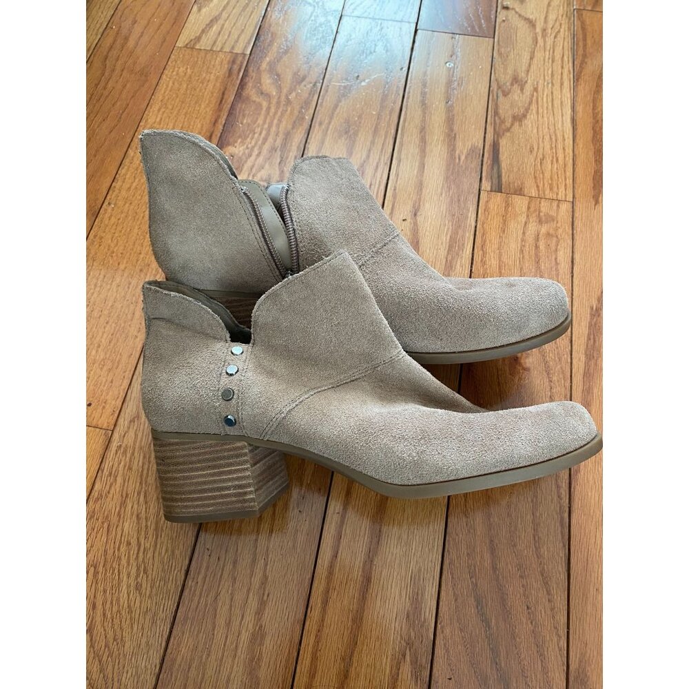 Women's Koolaburra by Ugg Sofiya Tan Leather Ankle Booties Size 11